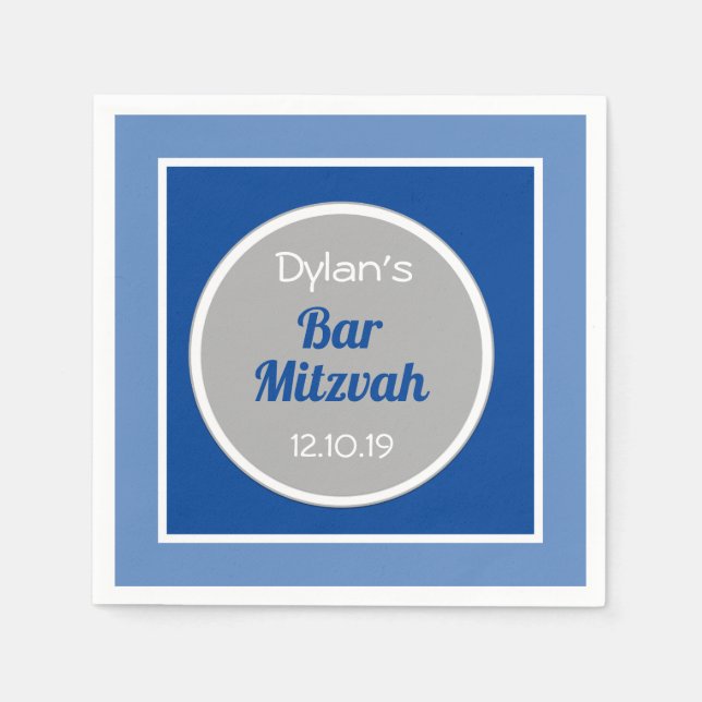Look! Custom Bar Mitzvah napkins (Front)