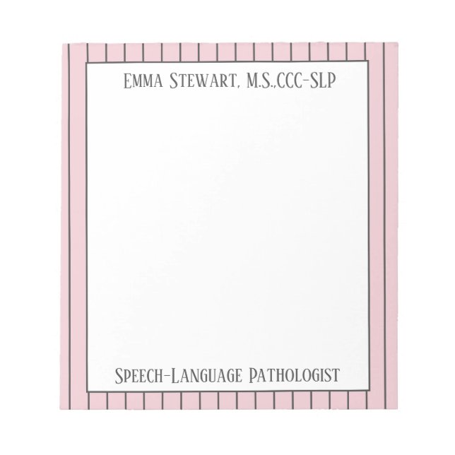 Look@@ Custom SLP notepad! Notepad (Front)