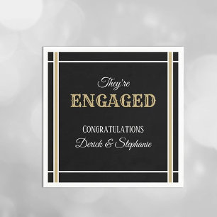 Look! Engagement party napkins