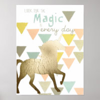 Look for the Magic Everyday Gold Unicorn