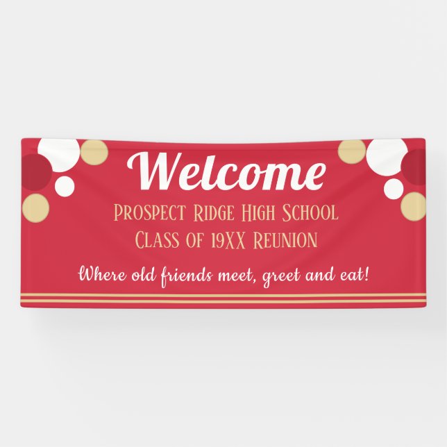 LOOK! Fun Class Reunion banner (Horizontal)