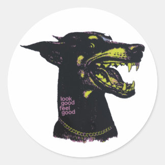 Look Good Feel Good Classic Round Sticker