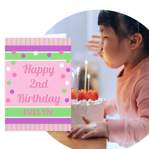 Look! Happy 2nd birthday customized card