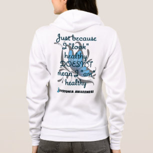 "Look" healthy/Butterfly...Dystonia Hoodie