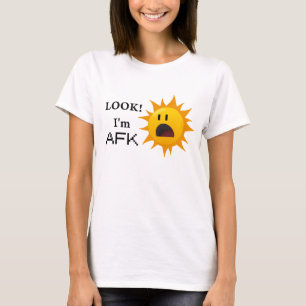 "Look! I'm AFK" tee - yellow