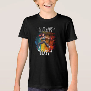 Look Like A Beauty Kick Like A Beast Tri-Blend Shirt