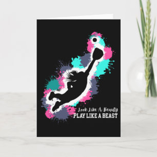 Look Like A Beauty - Play Like A Beast - Fun Softl Card