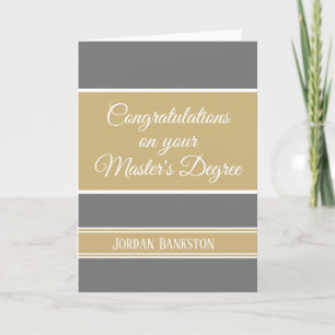LOOK! Master's degree Graduation card