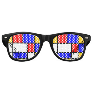 Look Modern art Mondrian Retro Sunglasses