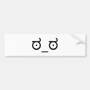 Look Of Disapproval Bumper Sticker