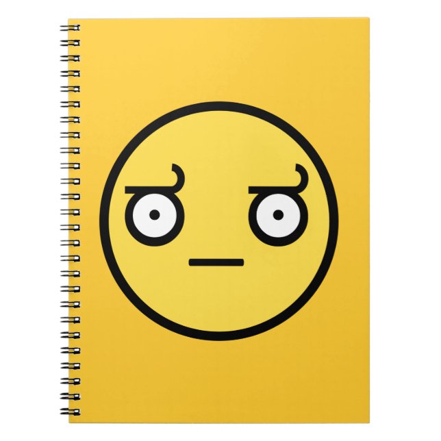 Look of Disapproval Face Spiral Notebook (Front)