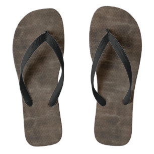 look of leather jandals