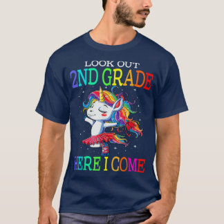 Look out 2nd Grade here i come  Cute Unicorn Balle T-Shirt