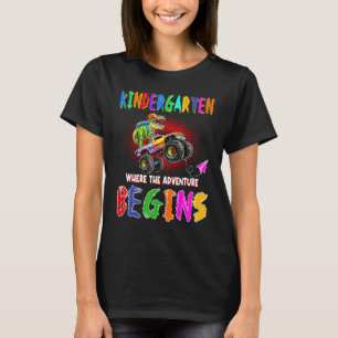 Look Out I'm Going To Crush Kindergarten Vibe Dino T-Shirt
