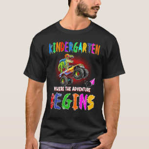 Look Out I'm Going To Crush Kindergarten Vibe Dino T-Shirt
