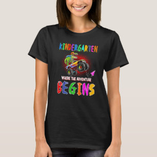 Look Out I'm Going To Crush Kindergarten Vibe Dino T-Shirt