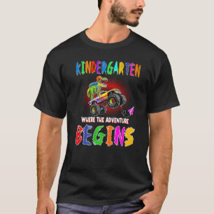 Look Out I'm Going To Crush Kindergarten Vibe Dino T-Shirt