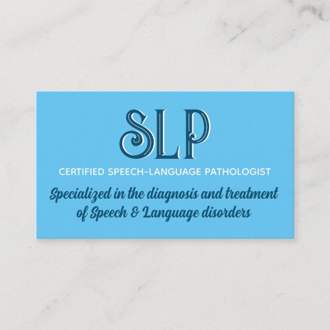 Look! SLP custom business cards (Front)