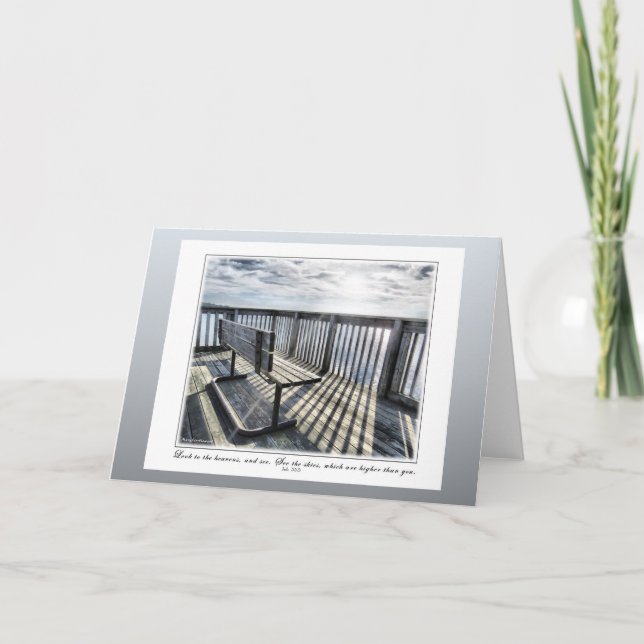 Look to the Heavens and See - Scripture Card (Front)