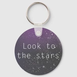 Look to the stars keychain