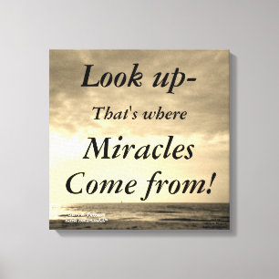 LOOK UP CANVAS PRINT