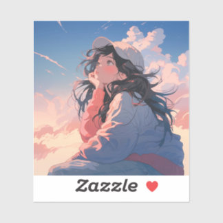 Look up the sky | 東京娘 GenerartiveAI シール