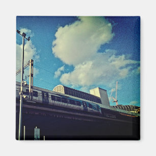 Look up to the train magnet