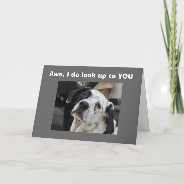 LOOK UP TO YOU-OVER THE HILL CARD (Front)