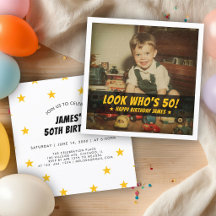 Look Who’s 50 Birthday Custom Retro Photo