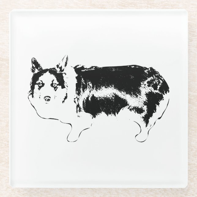 Look Who’s Watching Glass Coaster (Front)