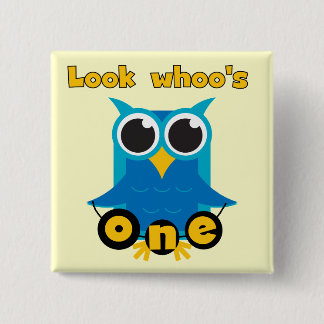 Look Whoo's 1 Tshirts and Gifts 15 Cm Square Badge