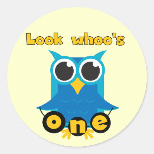 Look Whoo's 1 Tshirts and Gifts Classic Round Sticker