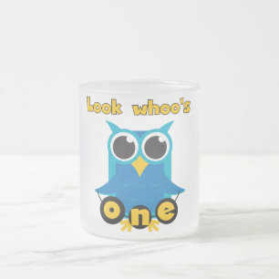 Look Whoo's 1 Tshirts and Gifts Frosted Glass Coffee Mug