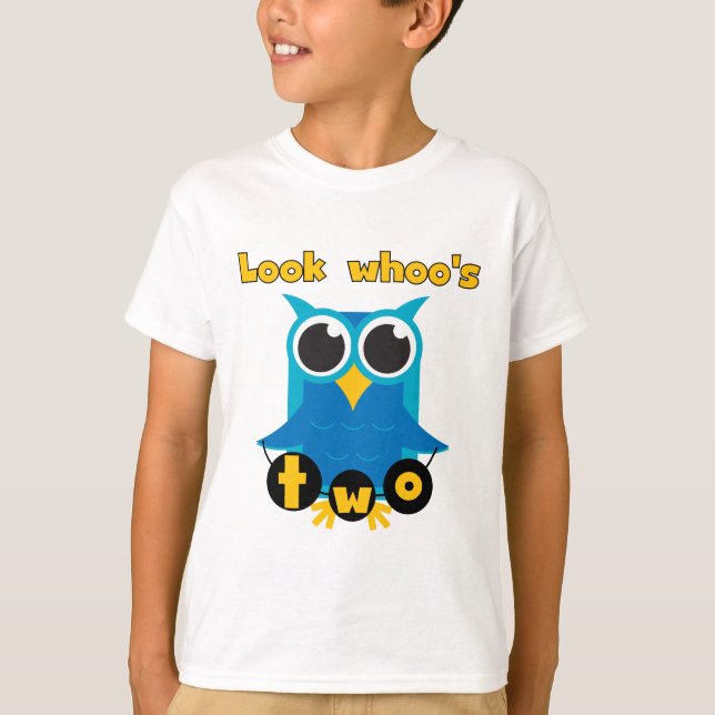 Look Whoo's 2 Birthday Tshirts and Gifts (Front)