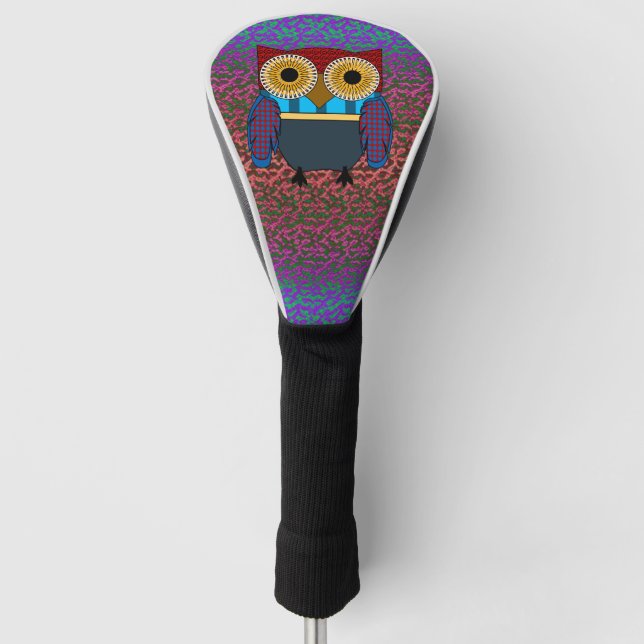 Look Whoos Watching Golf Head Cover (Front)
