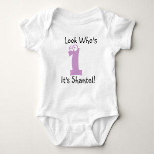 Look Who's 1 Customisable Birthday Tshirt