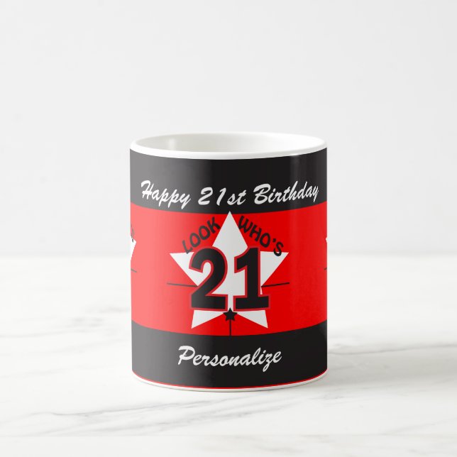 Look Who's 21 Coffee Mug (Center)