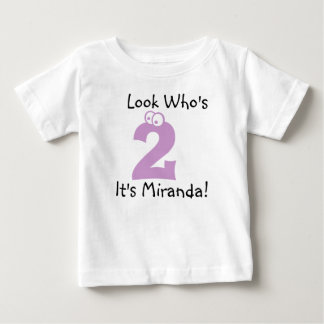 Look Who's 2 Customisable Birthday Tshirt