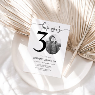Look Who's 30   Photo 30th Birthday Invitation