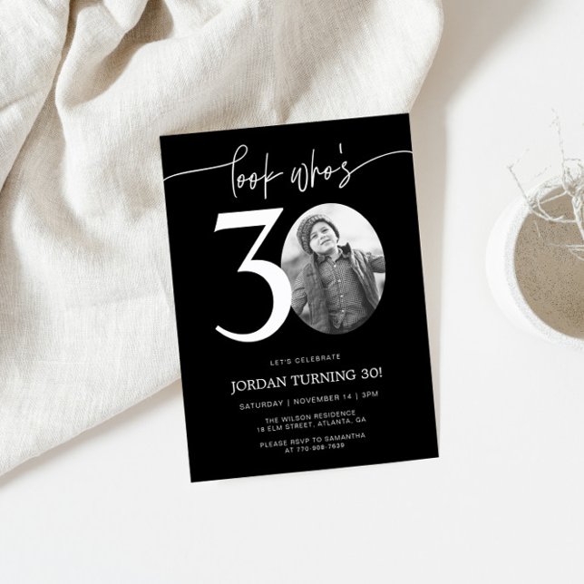 Look Who's 30 | Photo 30th Birthday Invite (Creator Uploaded)