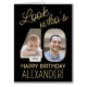 Look Who's 40 Black & Gold Giant 2 Photo Birthday