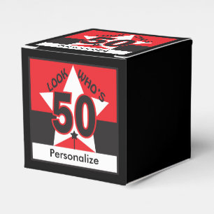 Look Who's 50 Birthday Favour Box