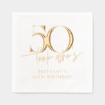 Look Who's 50 Funny Simple 50th Birthday Foil Napkins<br><div class="desc">Look Who's 50 Funny Simple 50th Birthday Foil Napkins</div>