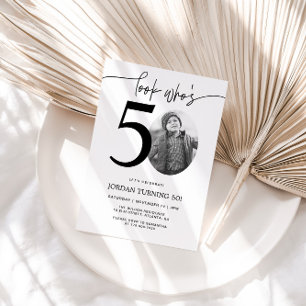 Look Who's 50   Photo 50th Birthday Invite