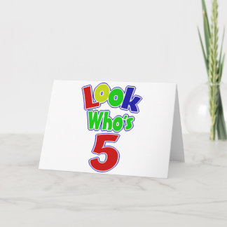 Look Who's 5 Card