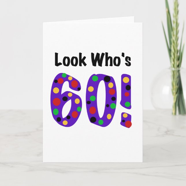 Look Who's 60 Card (Front)