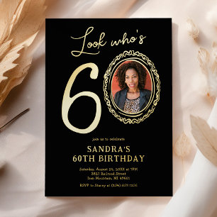 Look Who's 60 Photo Adult Birthday