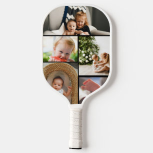 look who's 70 Customizable Photo Collage  Pickleball Paddle
