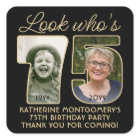 Look Who's 75 Black & Gold Birthday Party 2 Photo