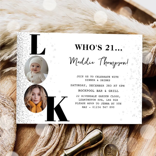 Look Who's Birthday Photo Invitation (Creator Uploaded)